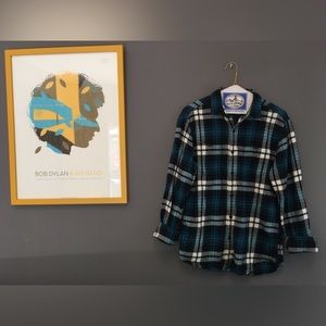 American Eagle Turquoise Flannel - Small (M)